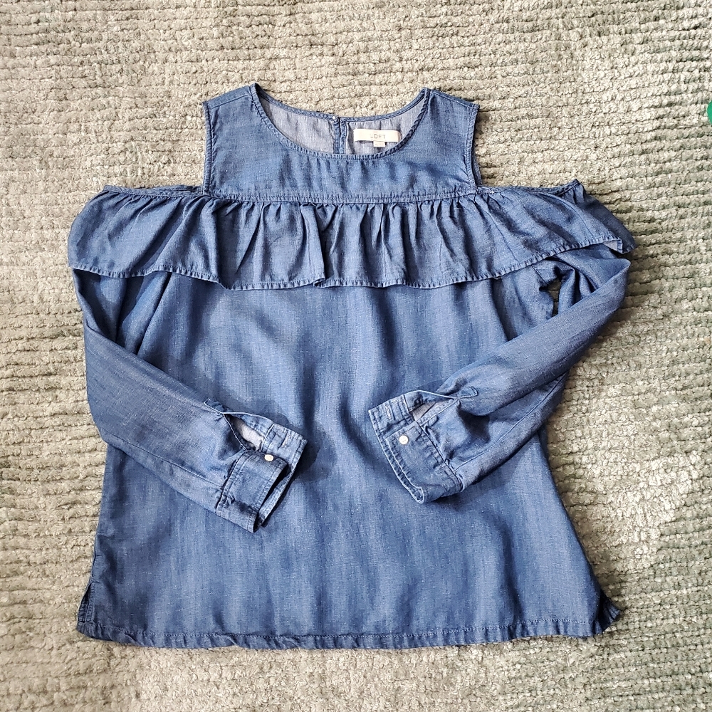 Loft jean blouse
